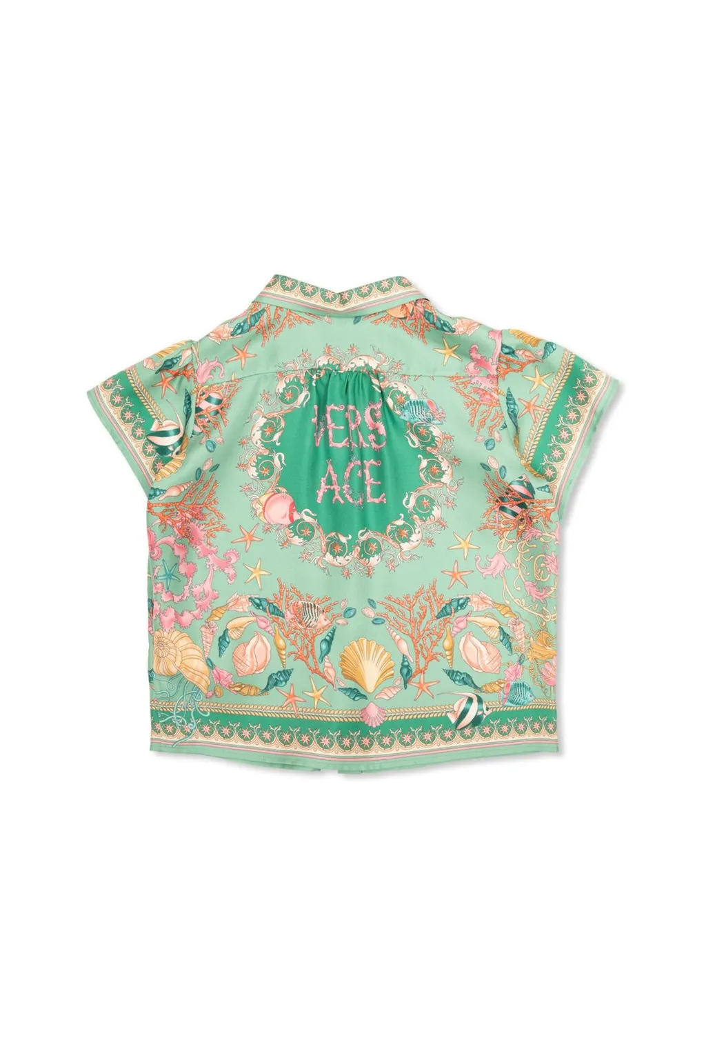 Versace Kids Pattern-Printed Short-Sleeved Shirt
