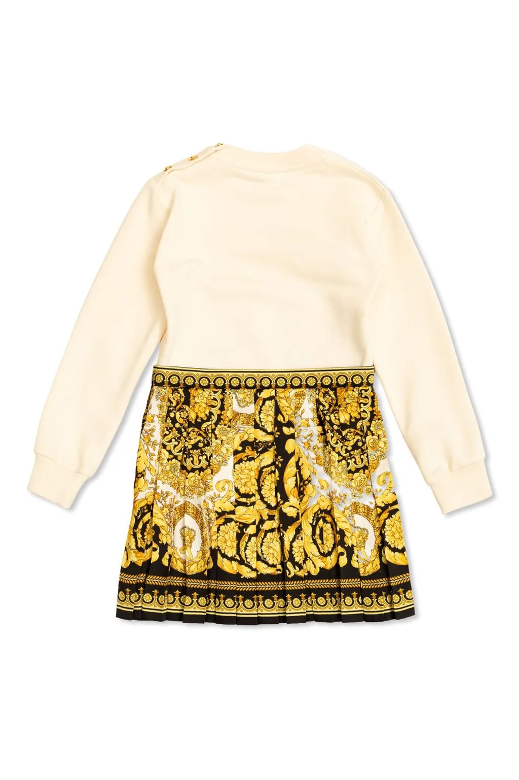 Versace Kids Panelled Pleated Dress