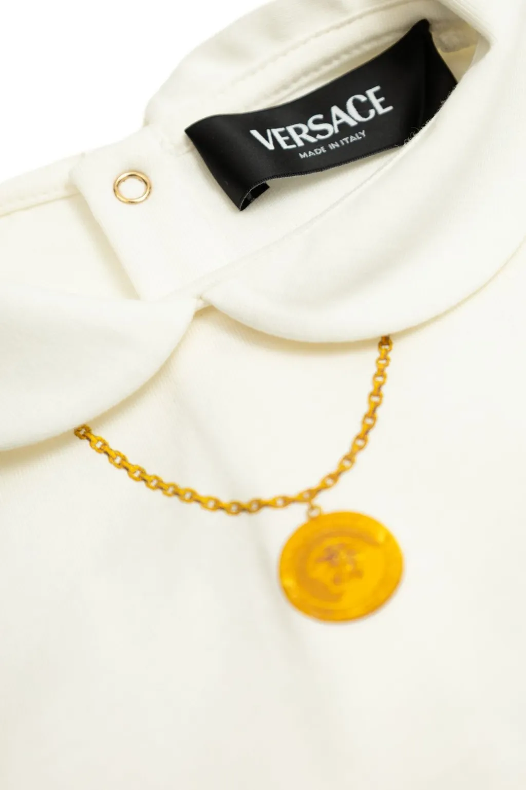 Versace Kids Necklace Printed Collared Top