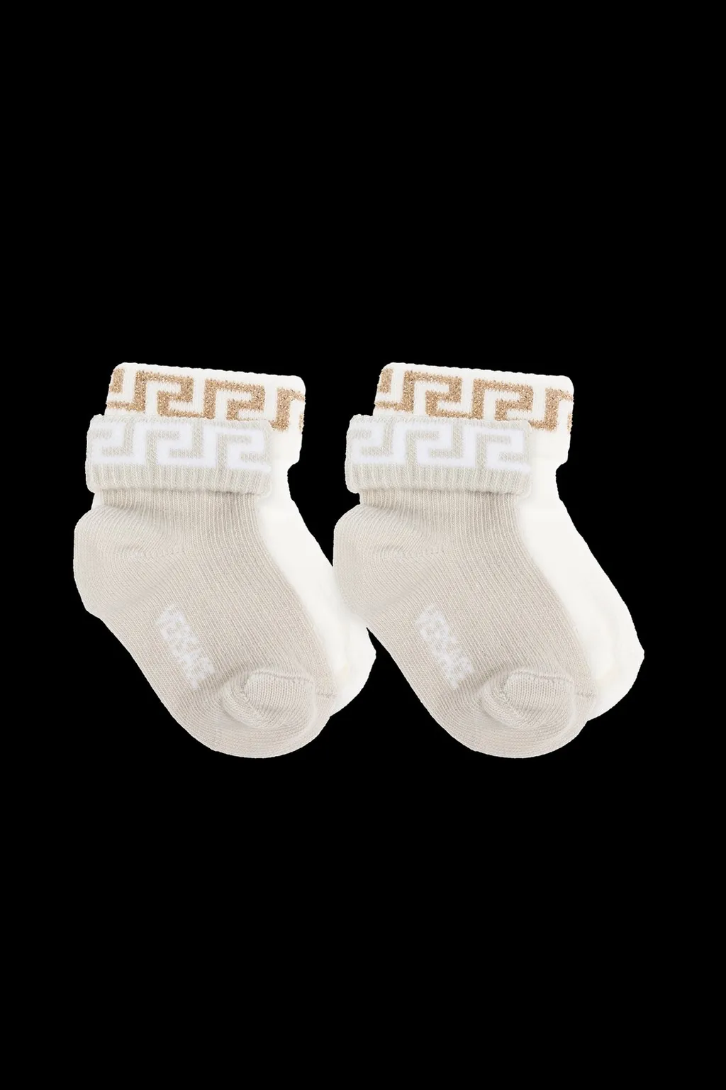 Versace Kids Logo Intarsia Two Pack Of Socks