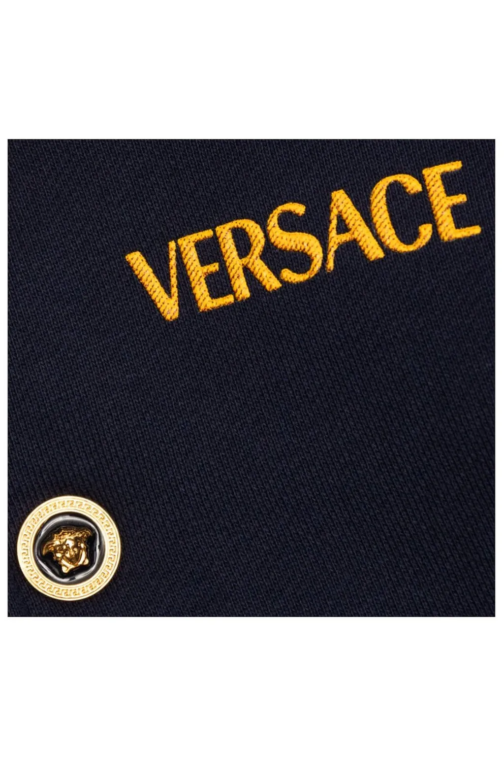 Versace Kids Logo Embroidered Bomber Jacket