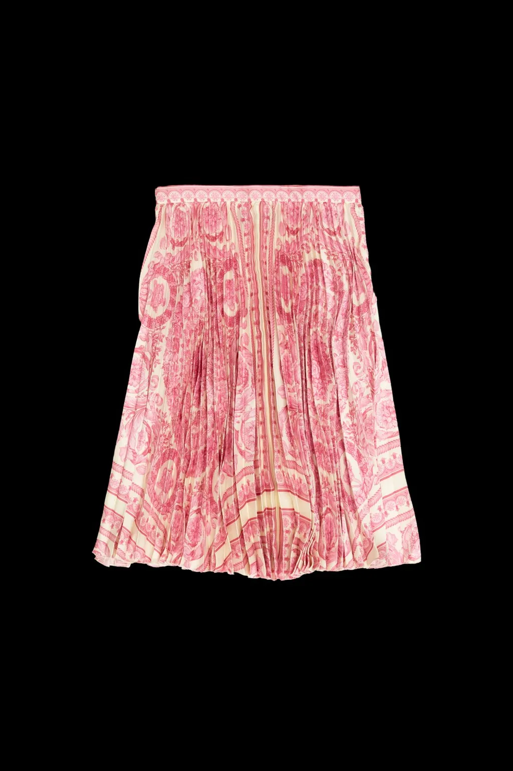 Versace Kids All-Over Printed Pleated Skirt