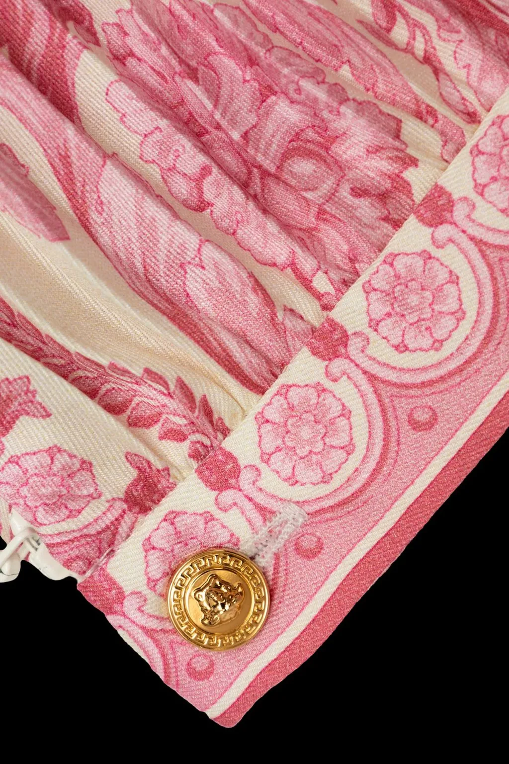 Versace Kids All-Over Printed Pleated Skirt