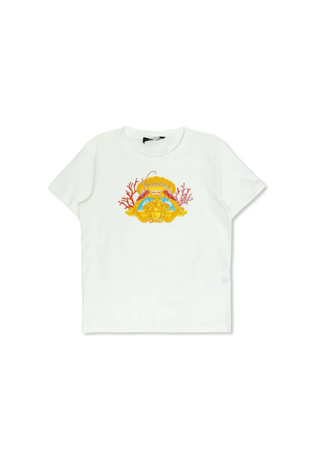 Versace Kids Studded Medusa Coral Kids T-Shirt