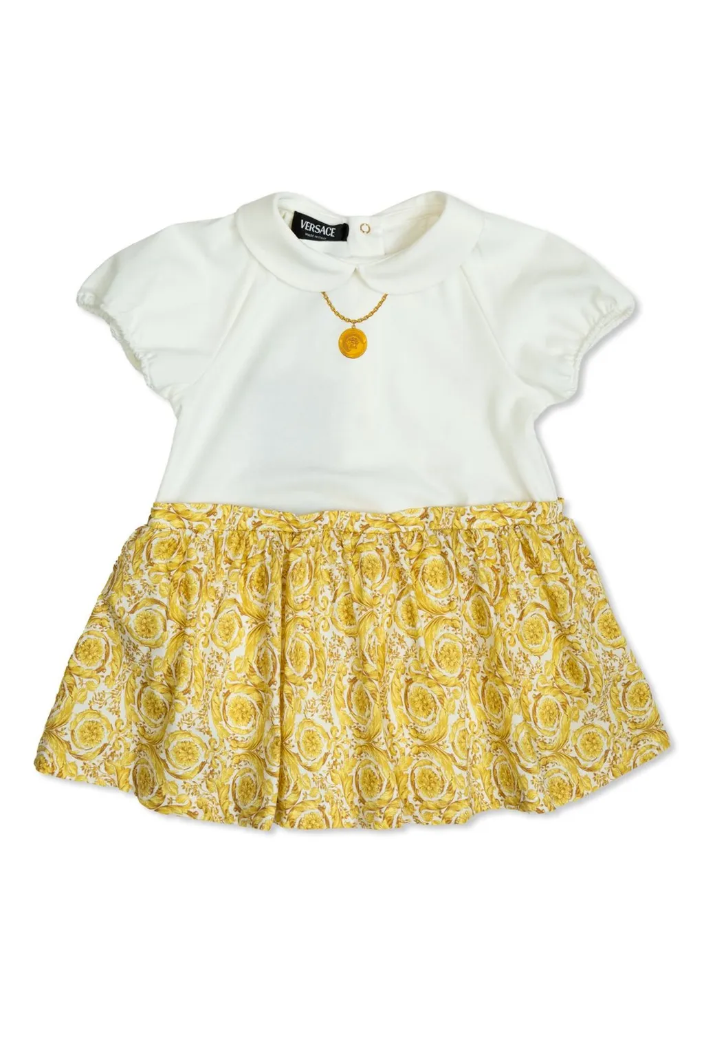 Versace Kids Barocco Allover Baby T-Shirt Dress
