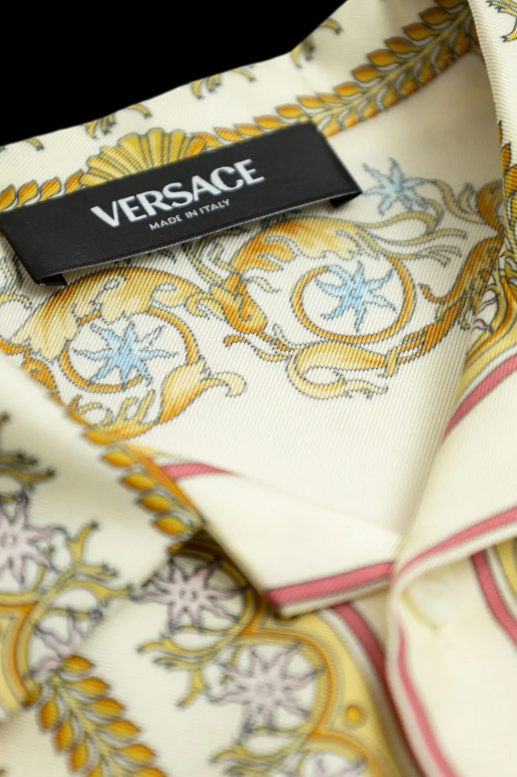 Versace Kids Barocco Printed Short Sleeved Shirt