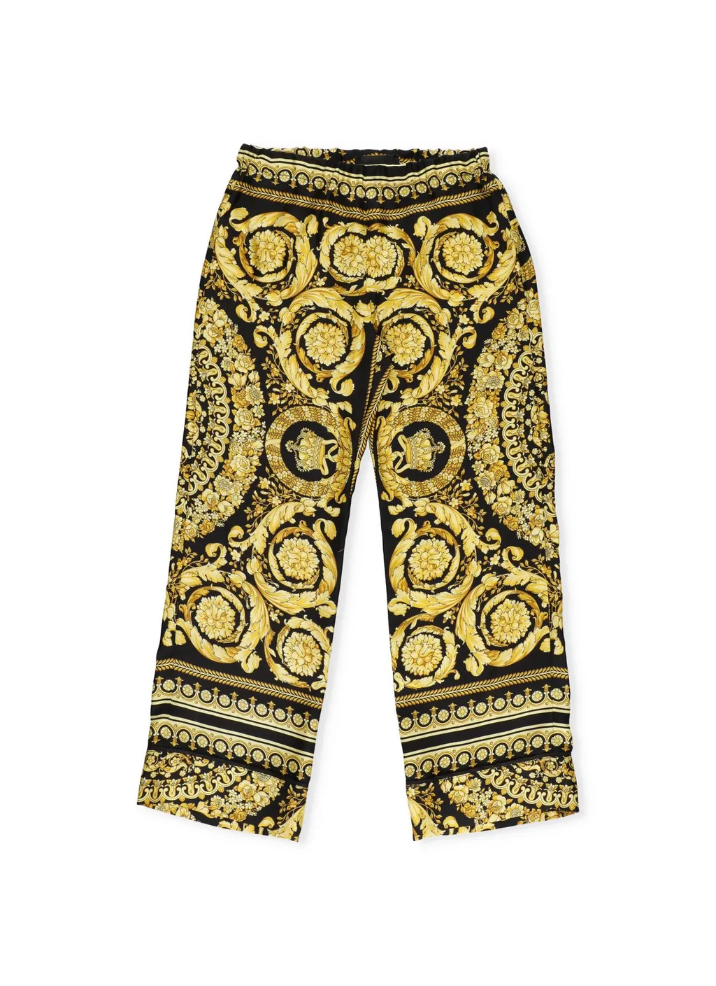 Versace Kids Baroque Pattern Wide Leg Pants