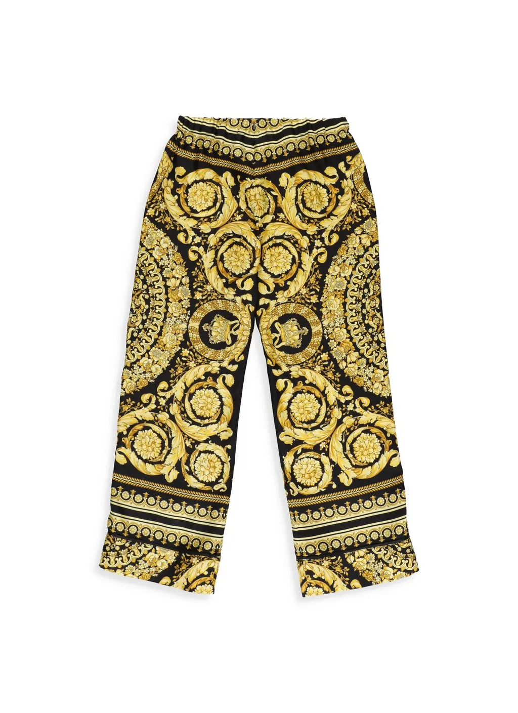 Versace Kids Baroque Pattern Wide Leg Pants