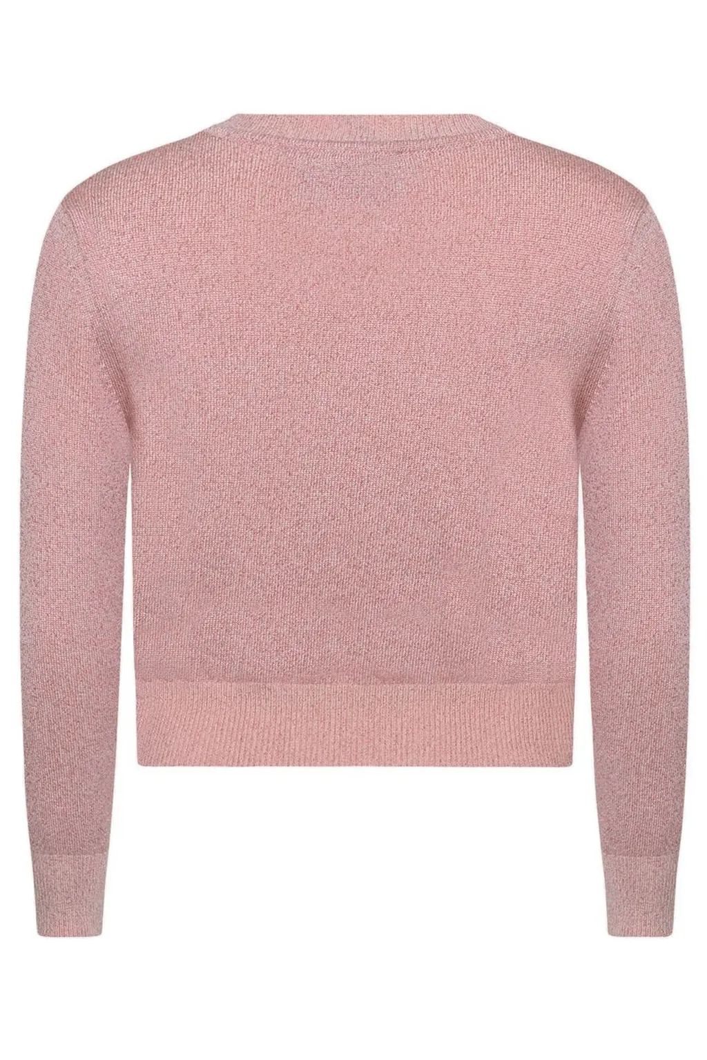 Versace Kids Logo-Embroidered Crewneck Glitter Jumper
