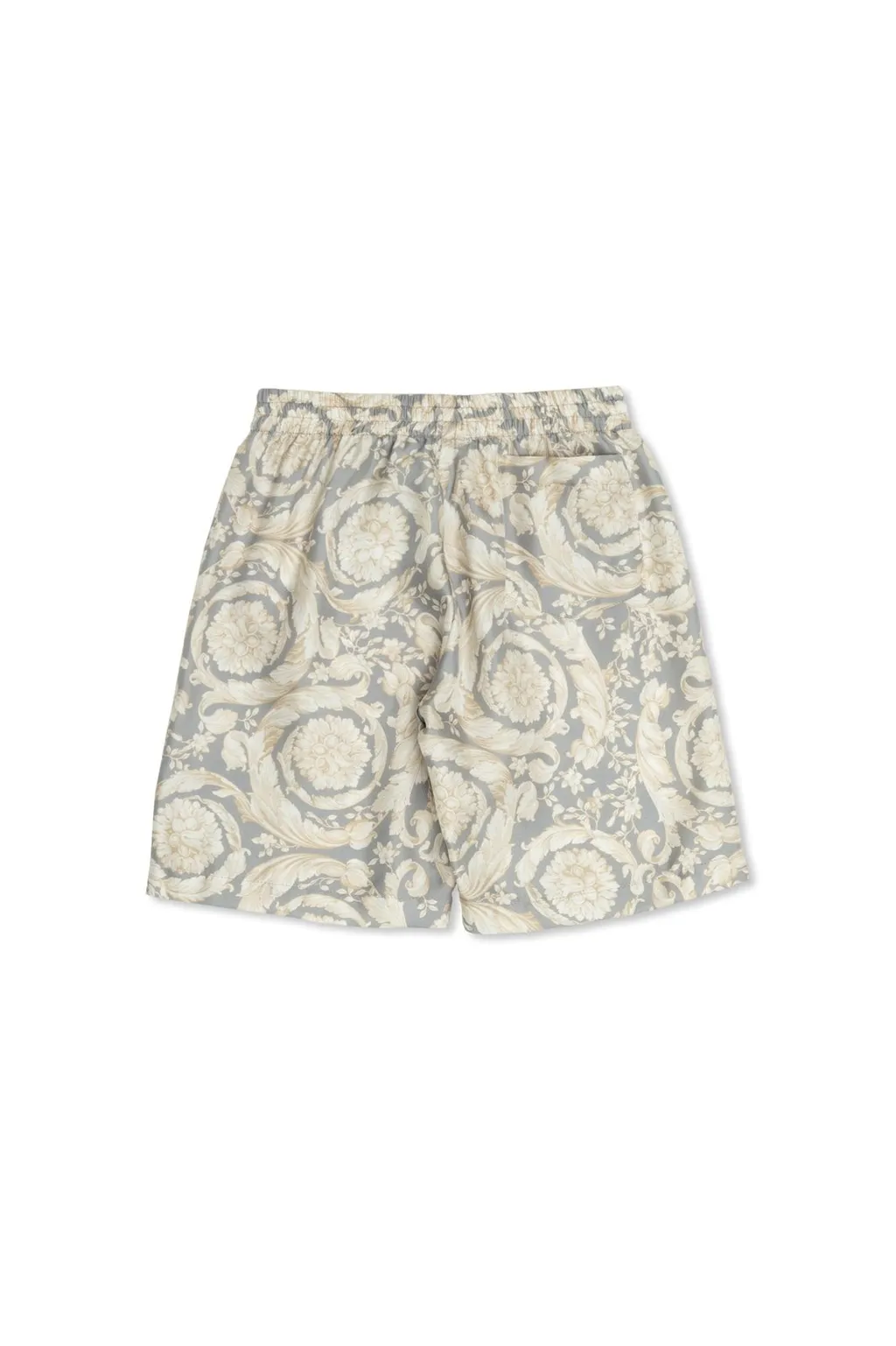 Versace Kids Barocco Printed Elastic Waist Shorts