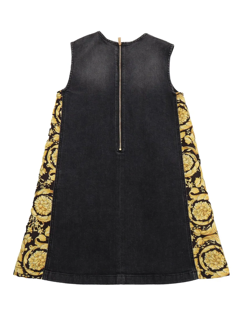 Versace Kids Barocco Denim Kids Dress