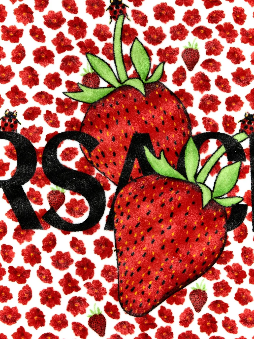 Versace Kids Strawberry Garden Beach Towel