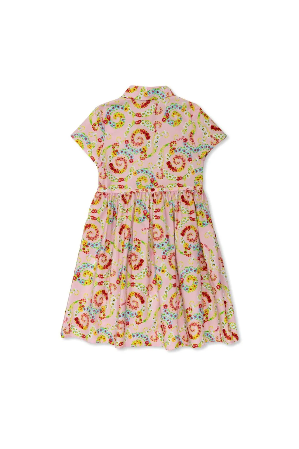 Versace Kids Floral Swirl Kids Shirt Dress