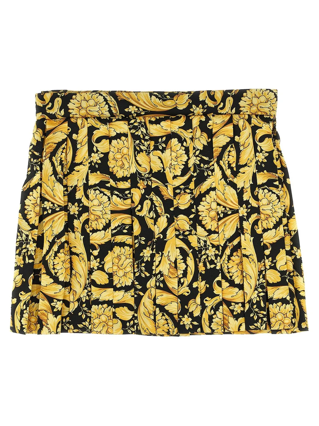 Versace Kids Barocco-Printed Straight Hem Skirt