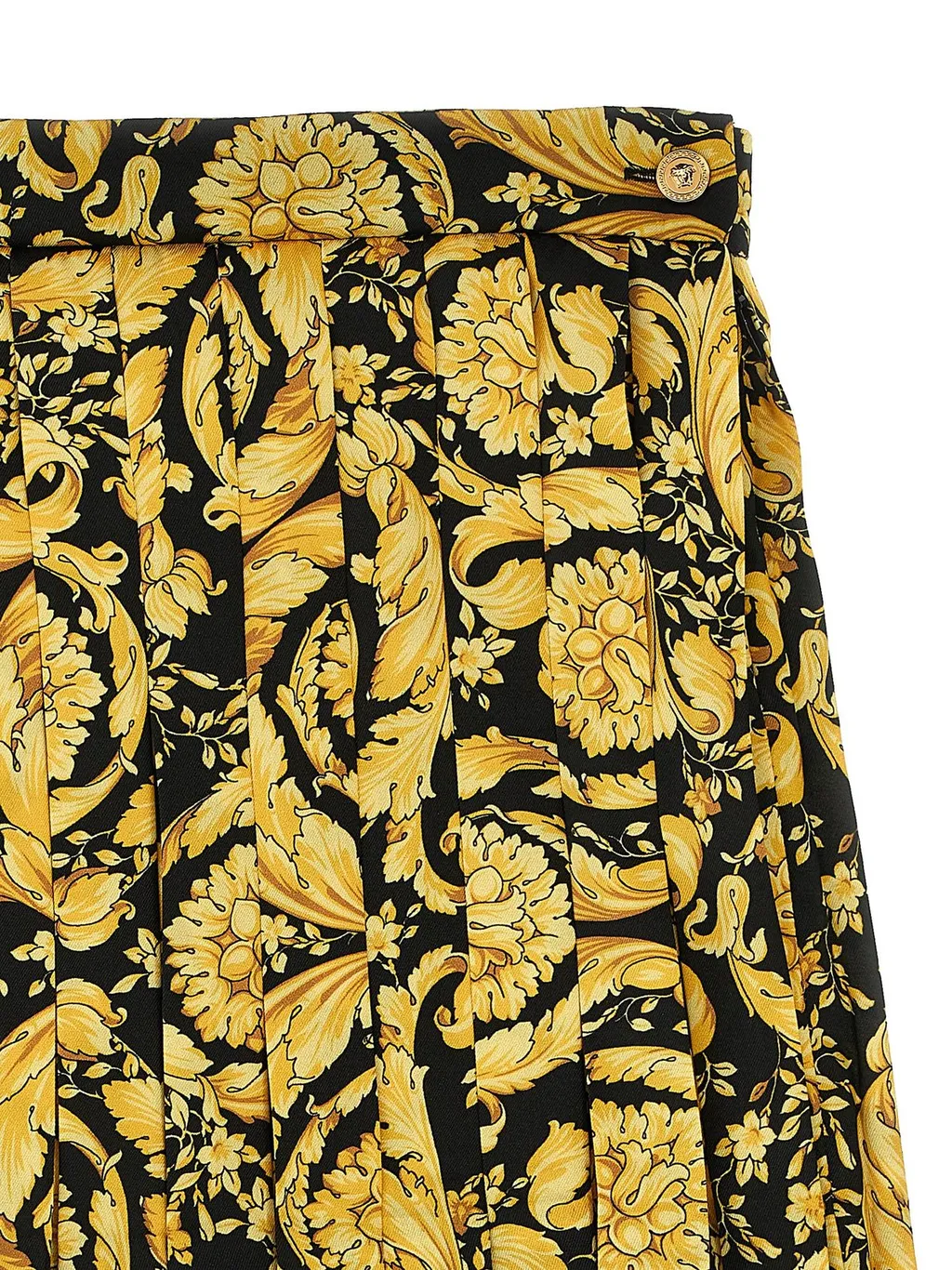Versace Kids Barocco-Printed Straight Hem Skirt