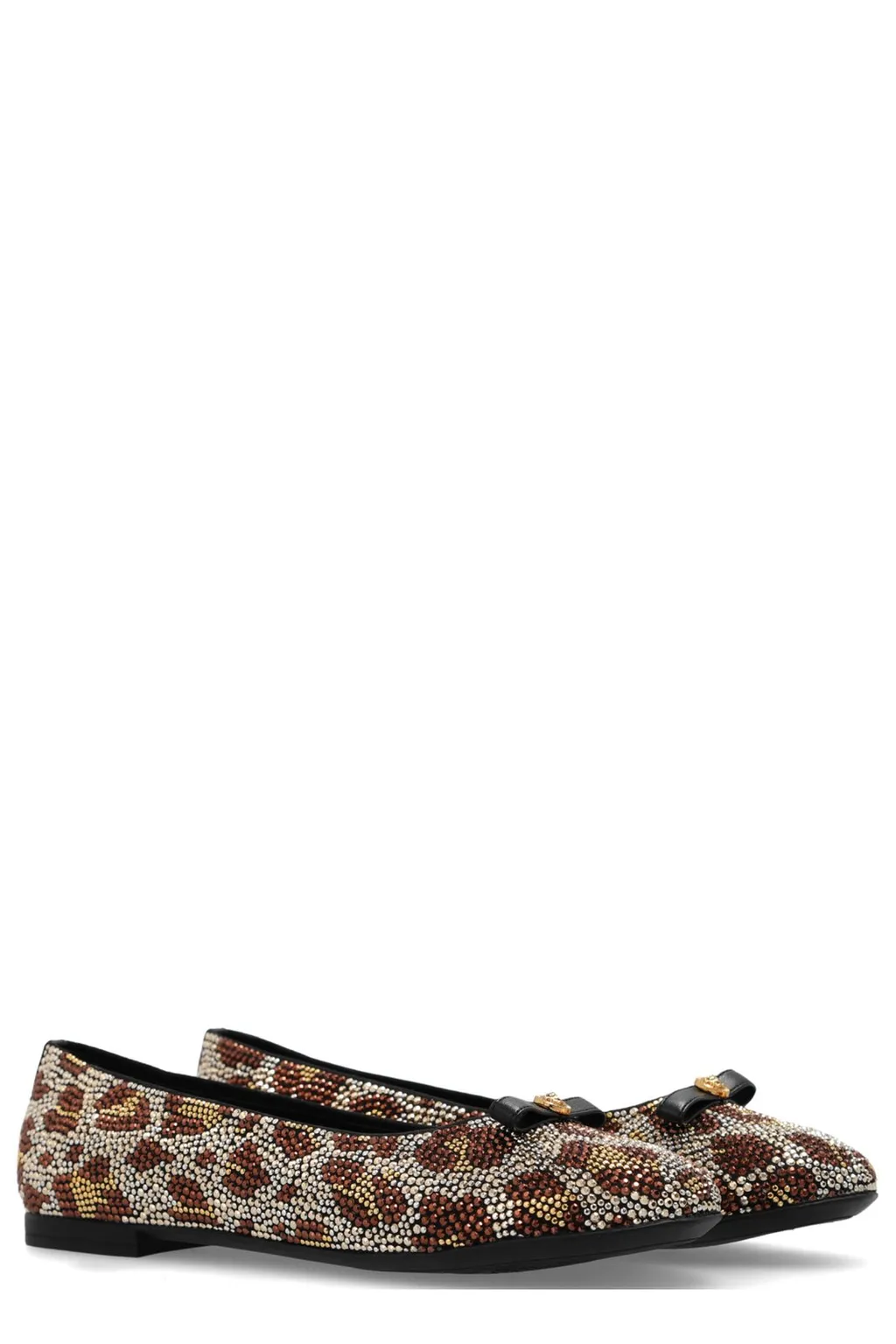 Versace Kids Animal-Motif Ballet Shoes