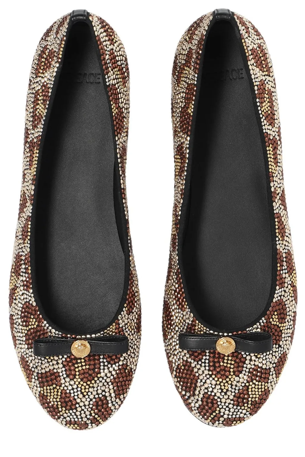 Versace Kids Animal-Motif Ballet Shoes