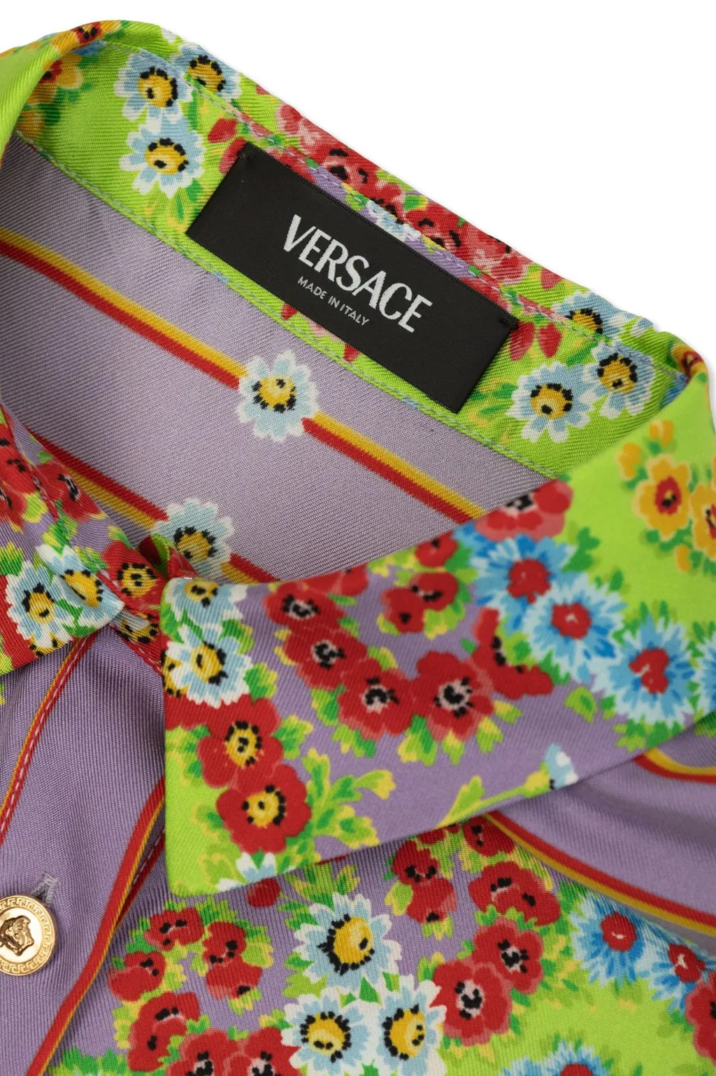 Versace Kids Blossom Ruffled Hem Dress