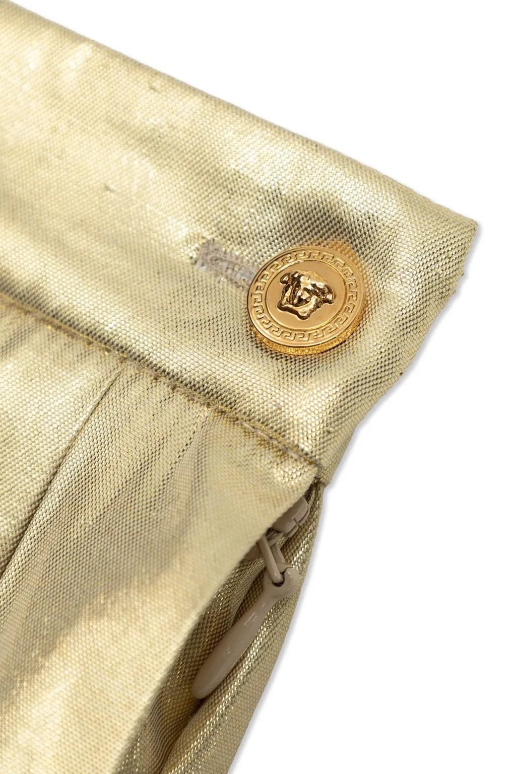 Versace Kids Medusa Head Plaque Pleated Skirt