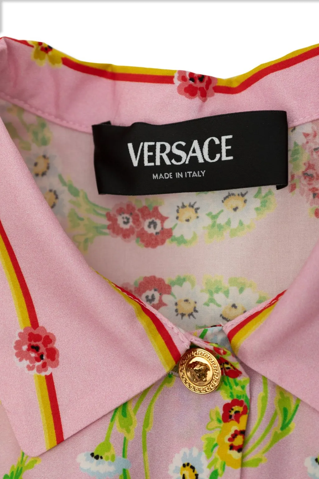 Versace Kids All-Over Patterned Short-Sleeved Shirt