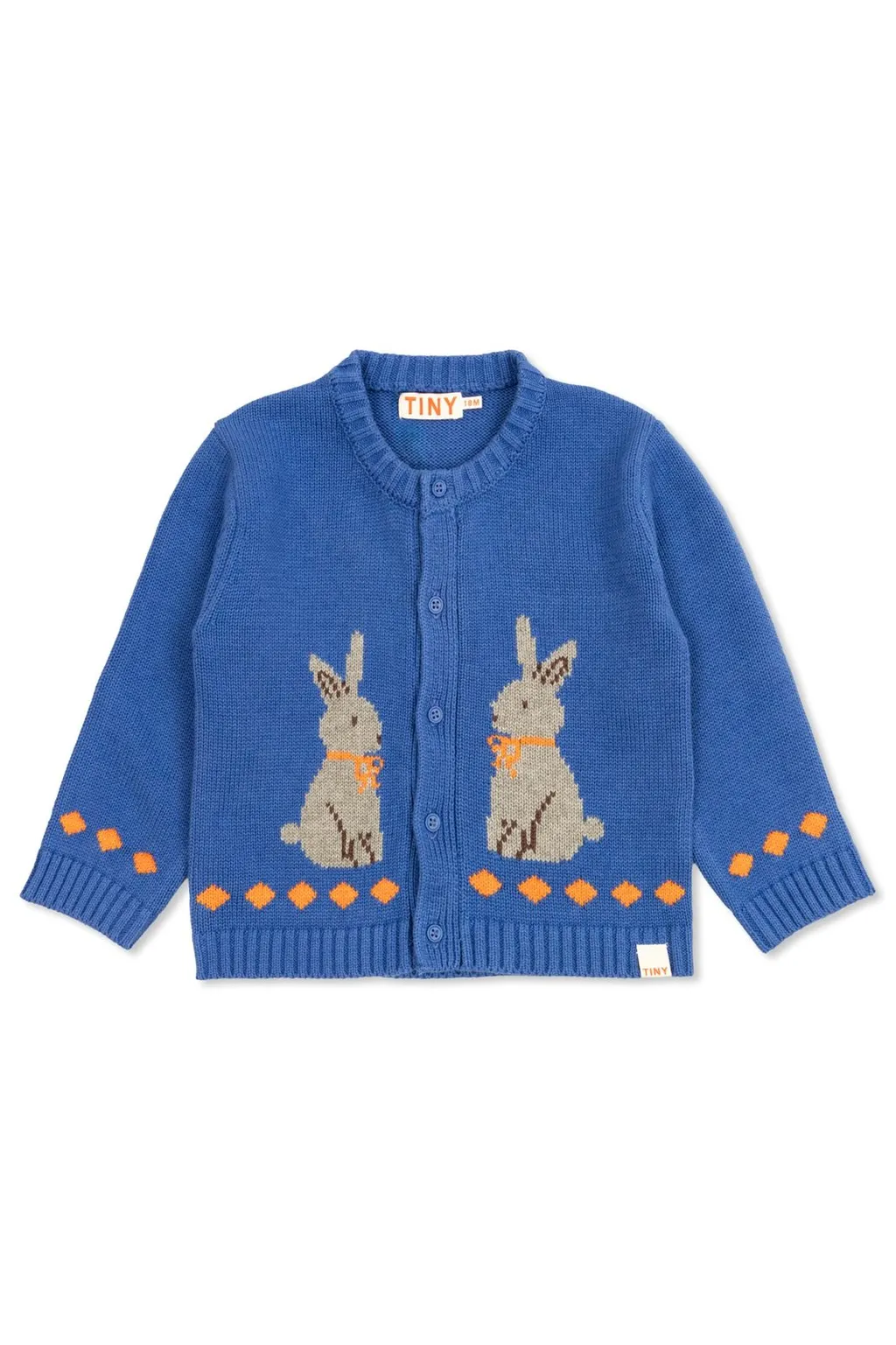 Tinycottons Rabbit Motif Cardigan