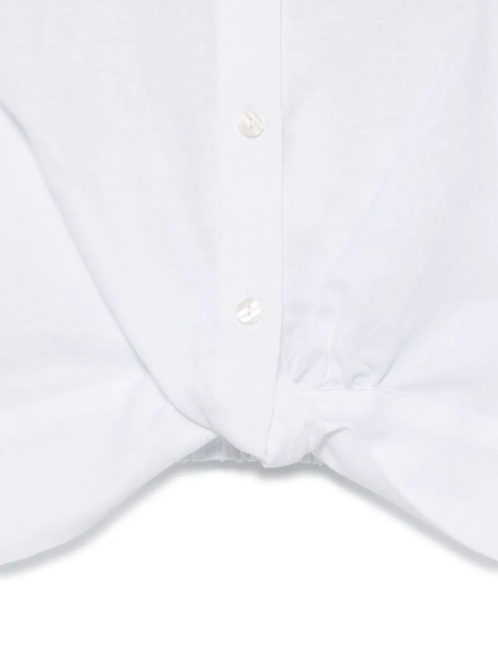 Twinset Knotted Cropped Blouse