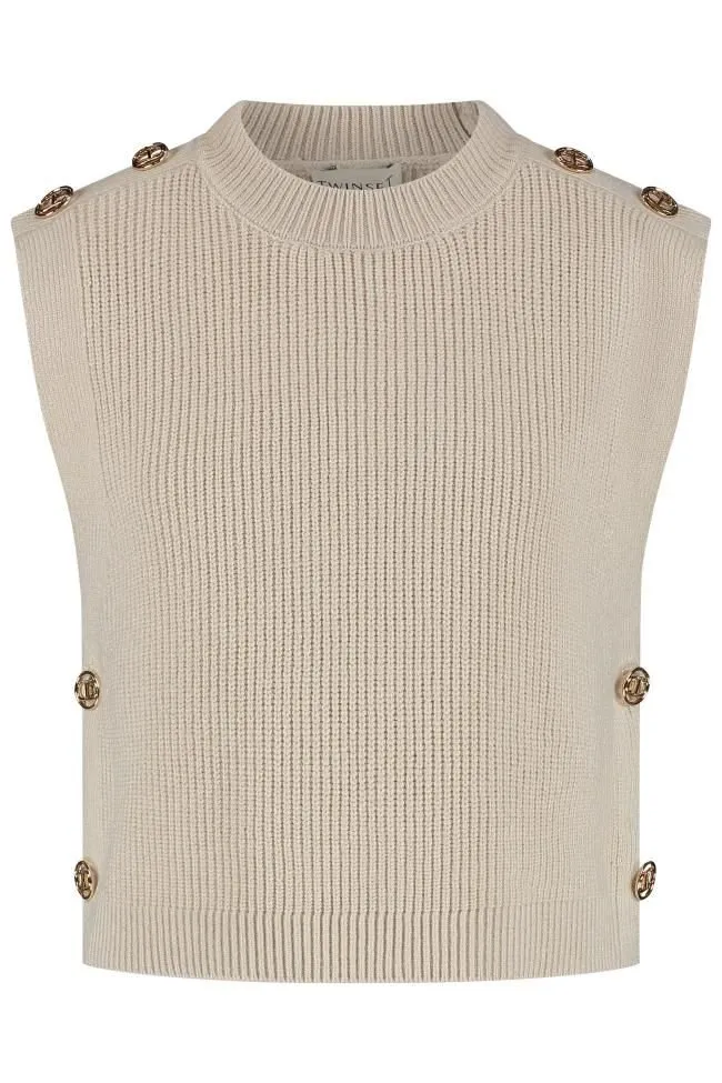 Twinset Kids Embellished Knitted Vest