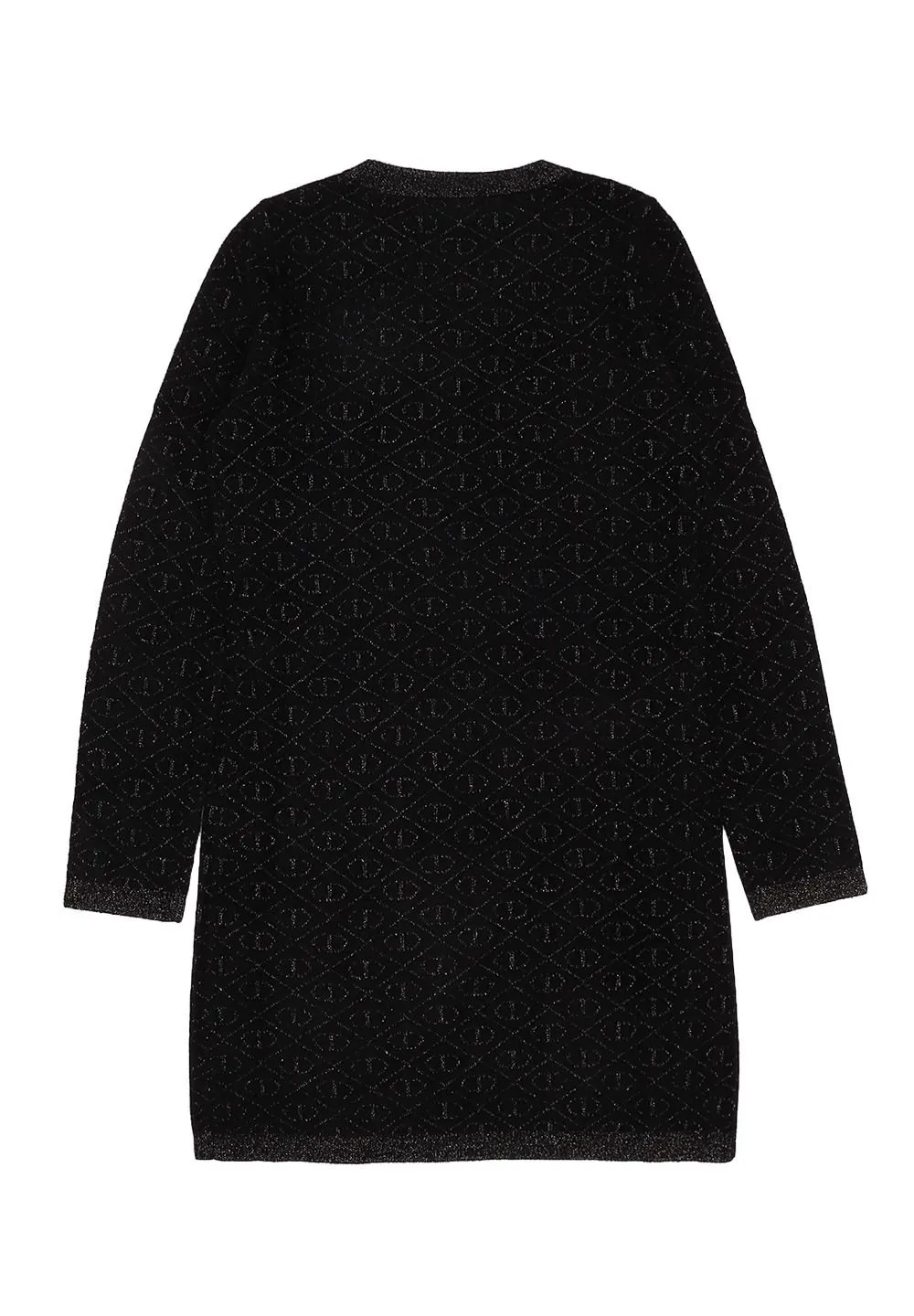 Twinset Kids Logo Jacquard Long Sleeved Dress