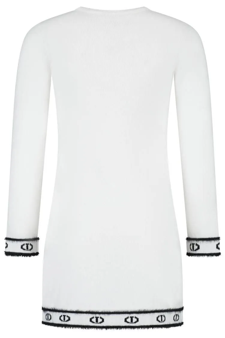 Twinset Kids Logo-Trim Crewneck Dress