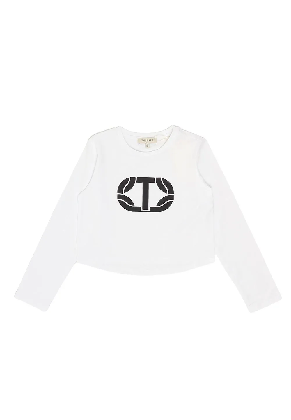 Twinset Kids Logo Cropped T-Shirt