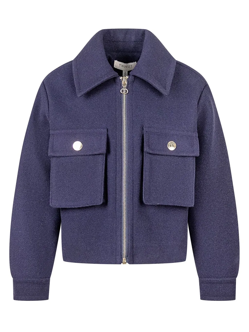 Twinset Kids Pocketed Zip Jacket