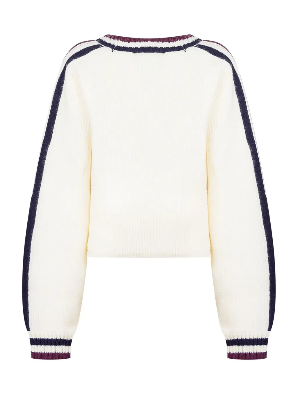 Twinset Kids Striped Trim Knitted Jumper