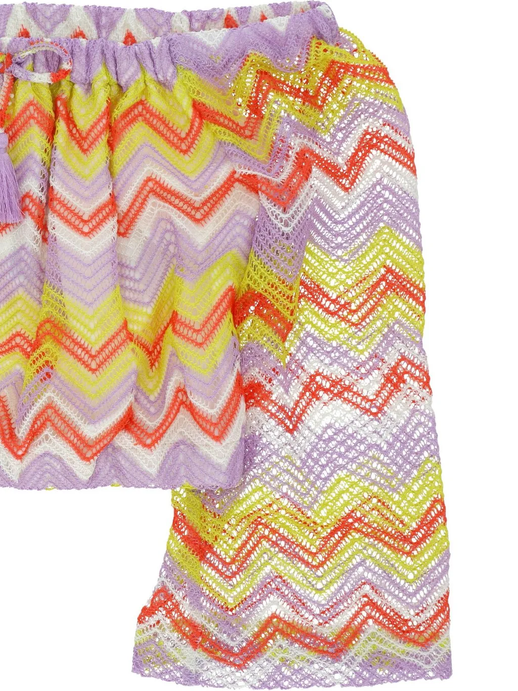Twinset Kids Zigzag Cropped Top