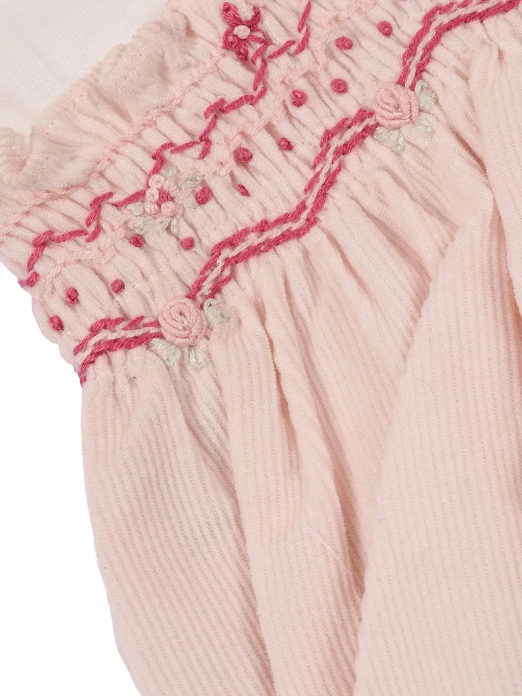 Tartine Et Chocolat Ruffled-Detail Smocked Waist Romper