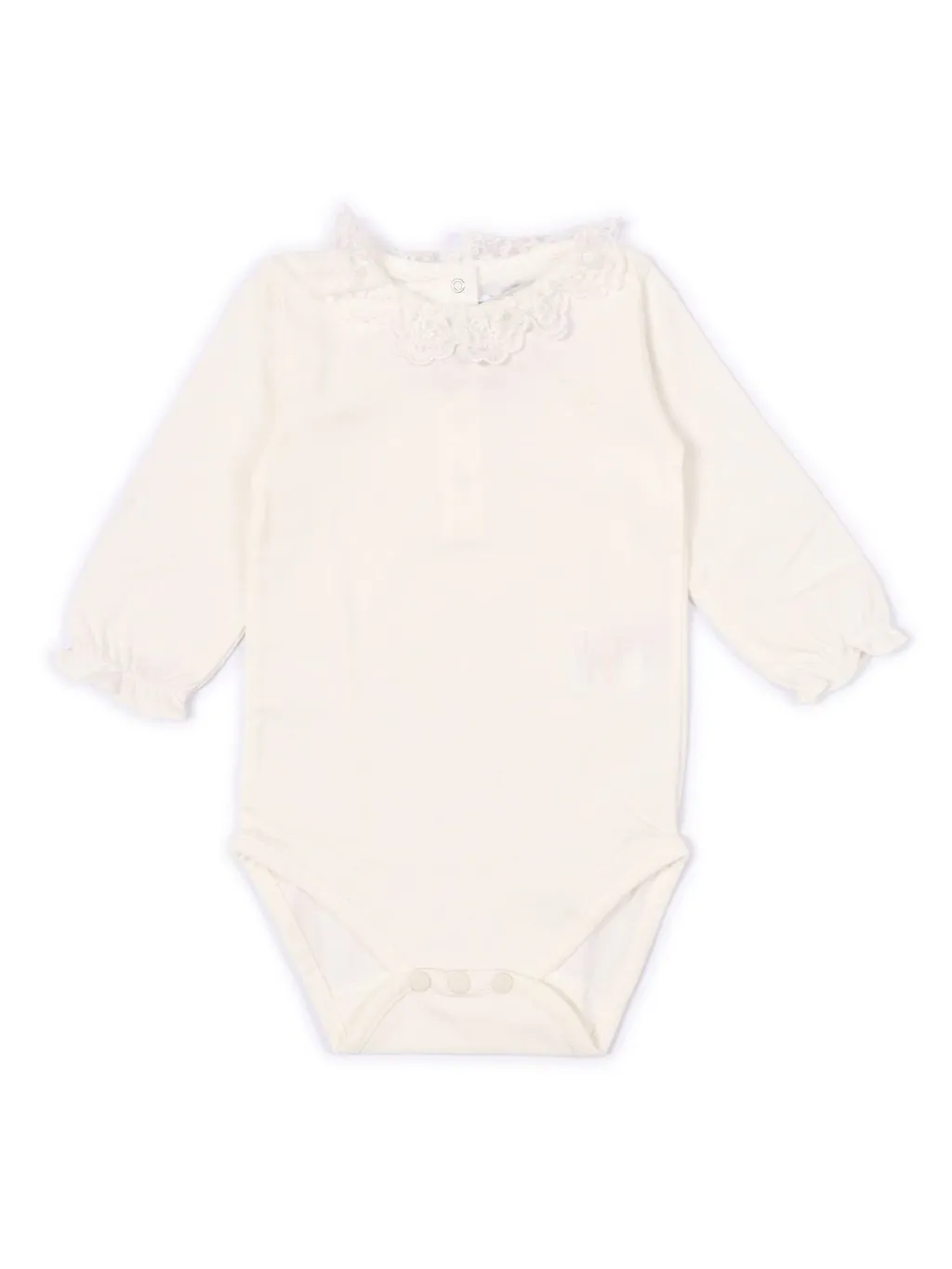 Tartine Et Chocolat Embroidered English Collar Bodysuit