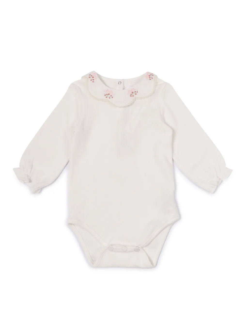 Tartine Et Chocolat Ruffled Collar Bodysuit