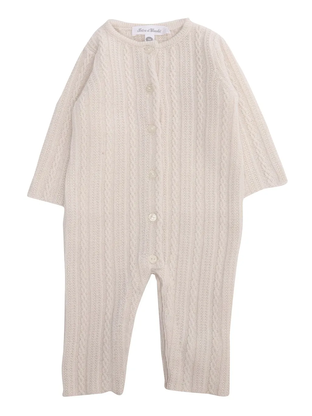 Tartine Et Chocolat Button-Down Knitted Romper