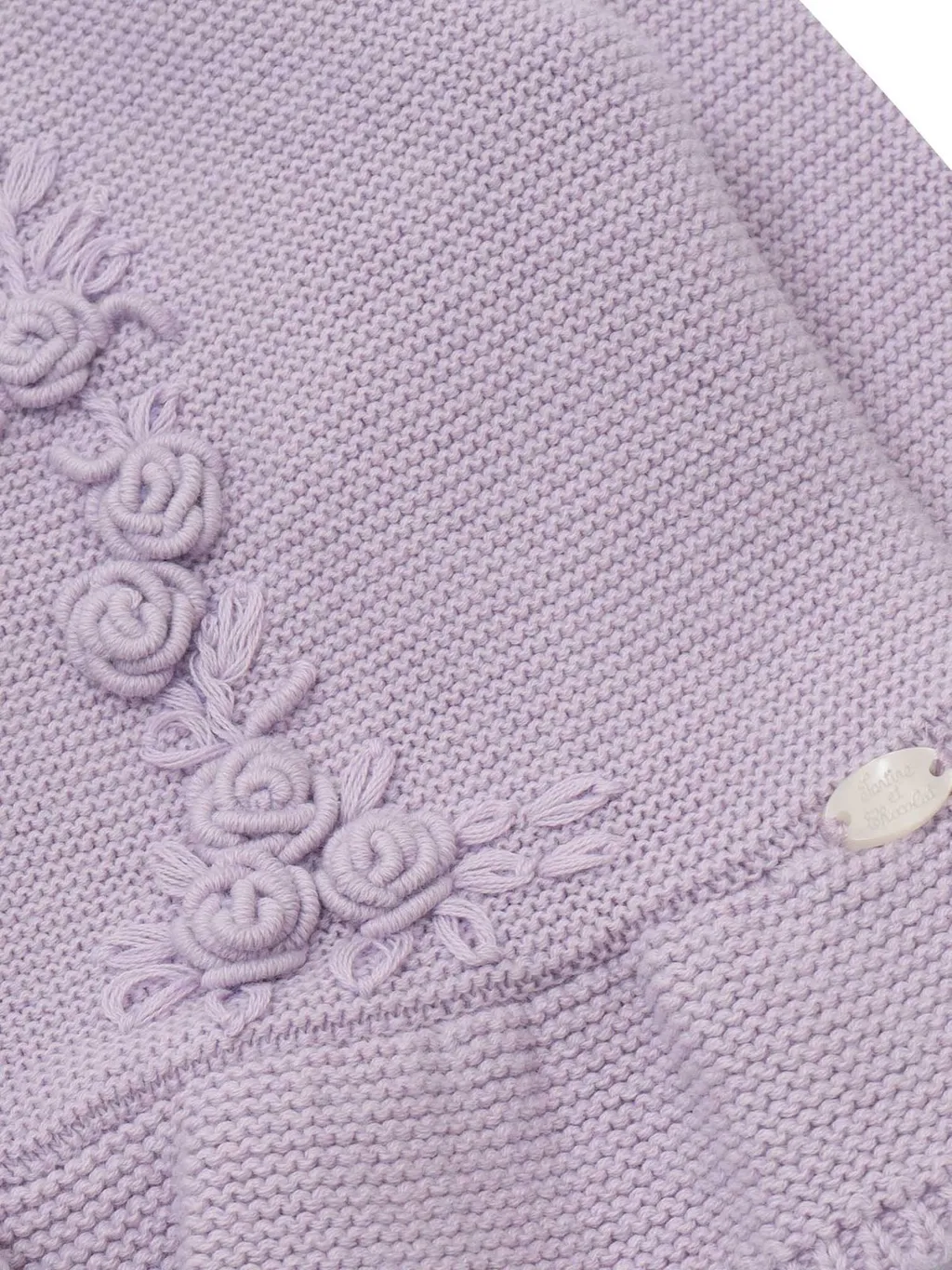 Tartine Et Chocolat Floral-Embroidered Cardigan