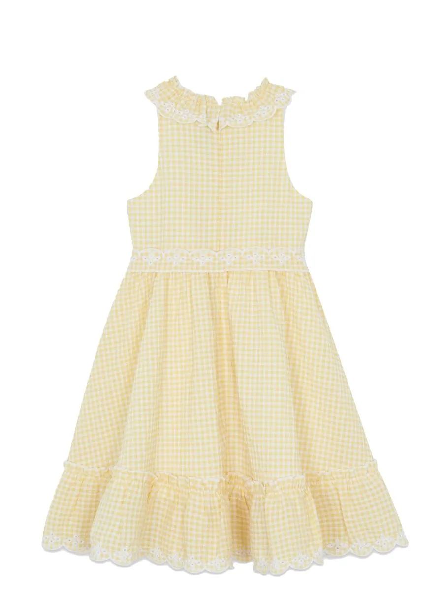Tartine Et Chocolat Gingham Ruffle Dress