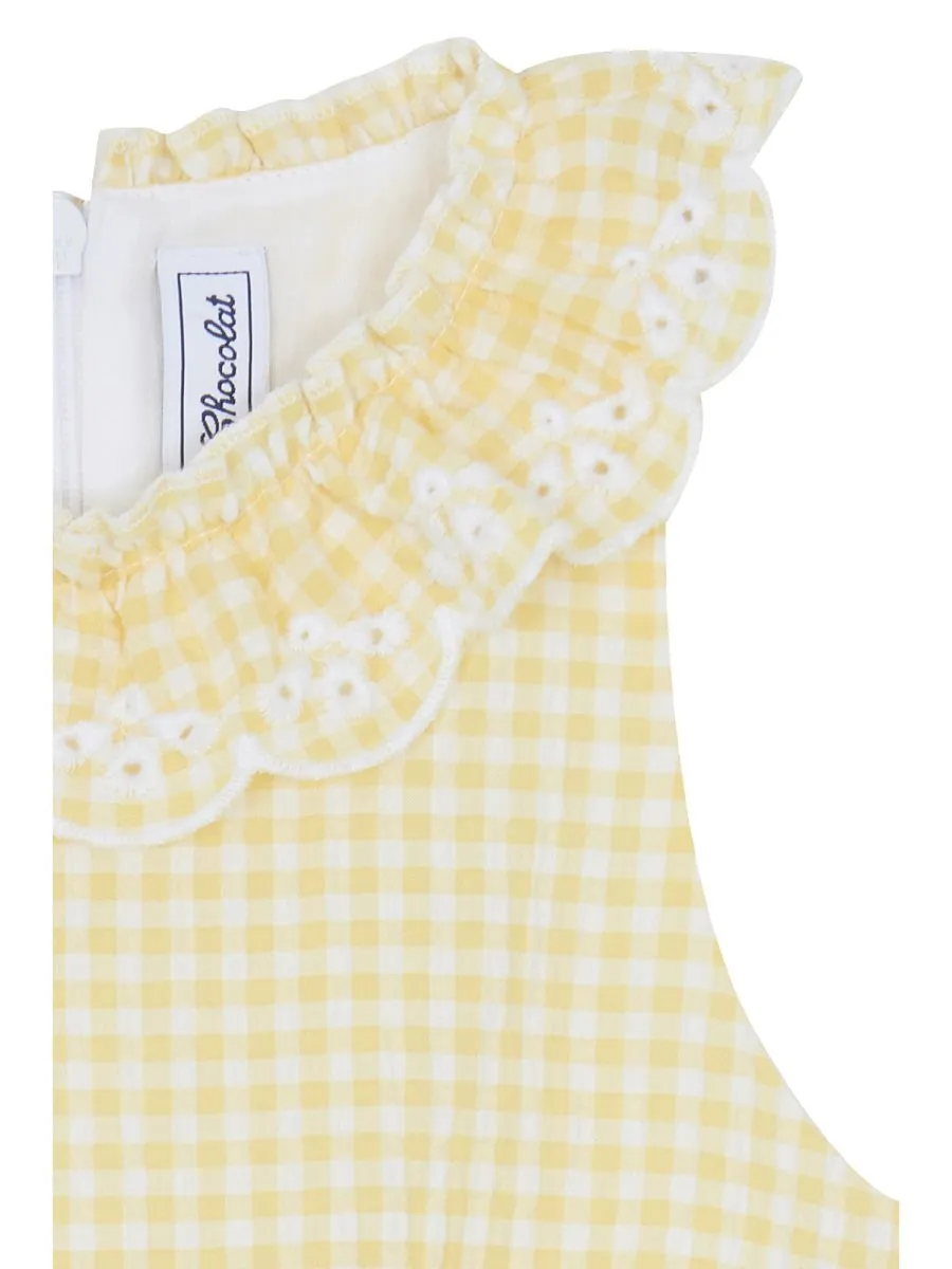 Tartine Et Chocolat Gingham Ruffle Dress
