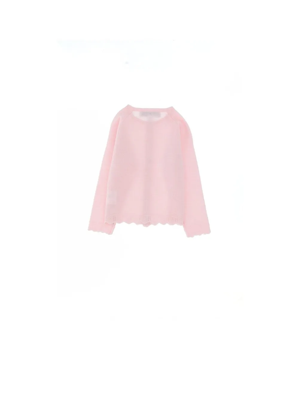 Tartine Et Chocolat Scallop Edge Buttoned Cardigan