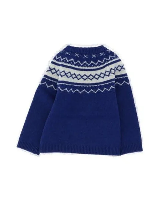 Tartine Et Chocolat Intarsia Knit Crewneck Jumper