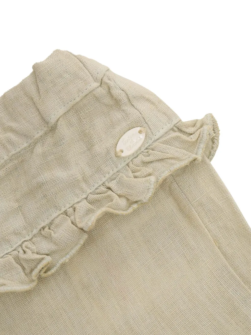 Tartine Et Chocolat Tapered Leg Ruffle Trousers