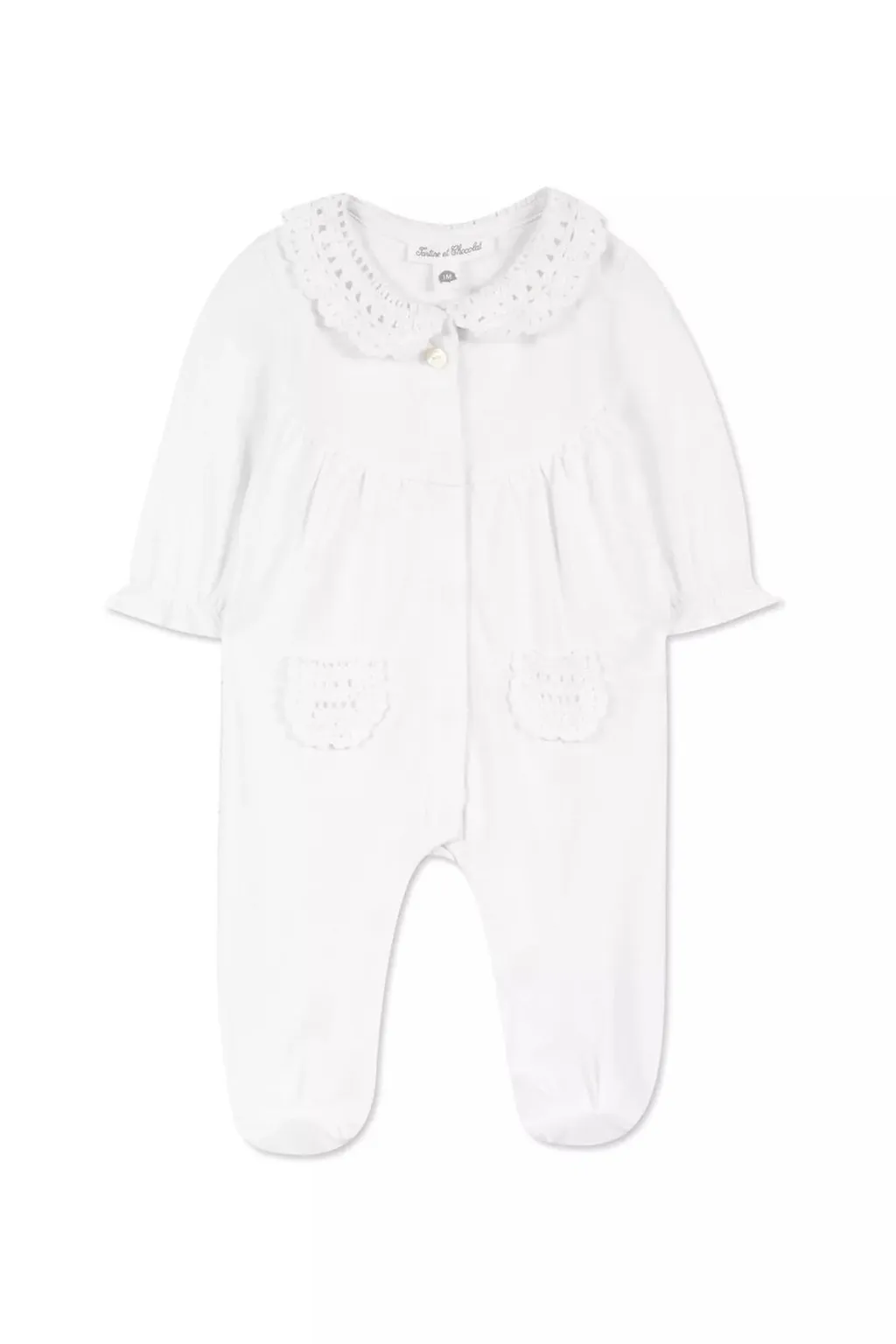 Tartine Et Chocolat Crochet-Detailed Crewneck Pyjamas