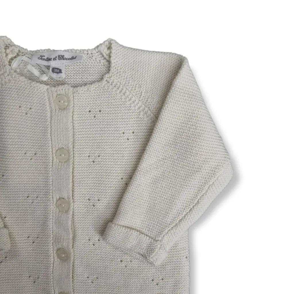 Tartine Et Chocolat Buttoned Long-Sleeved Cardigan