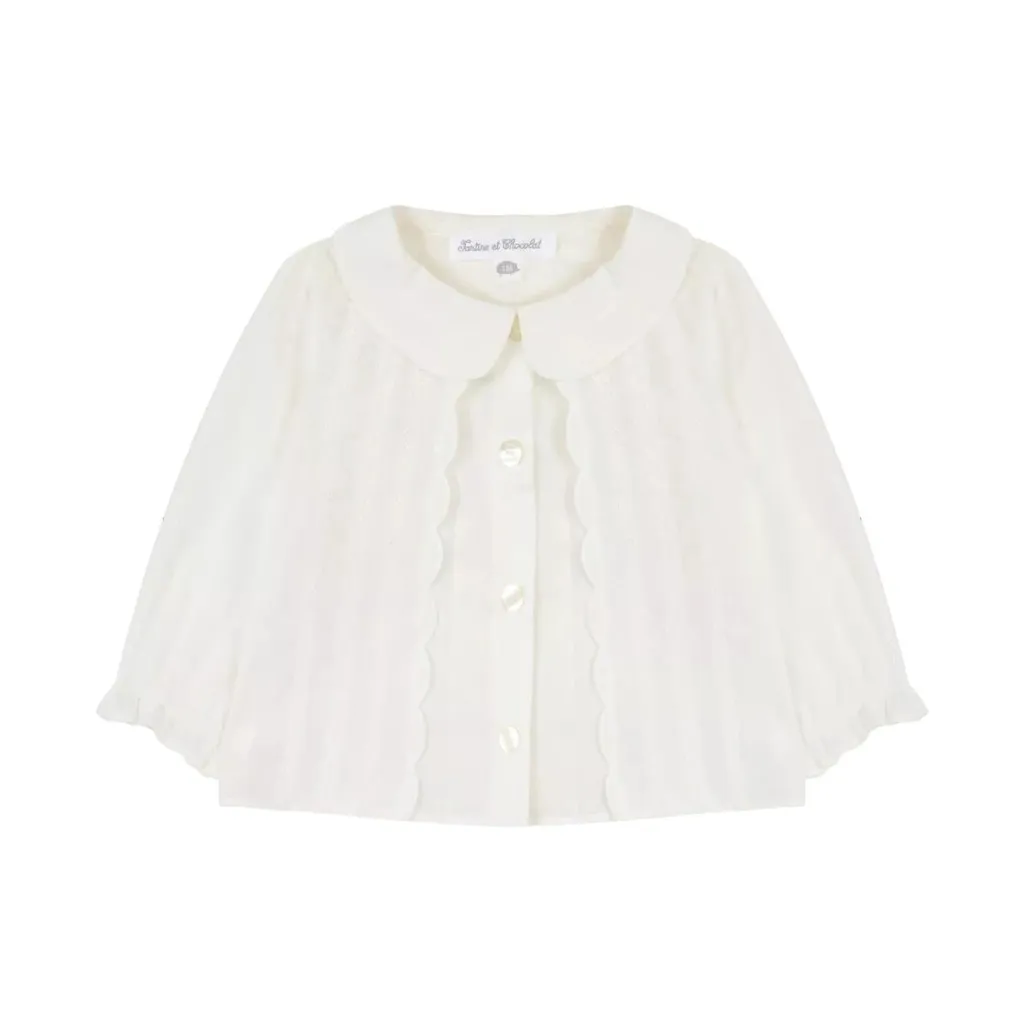 Tartine Et Chocolat Perforated Detailed Buttoned Blouse