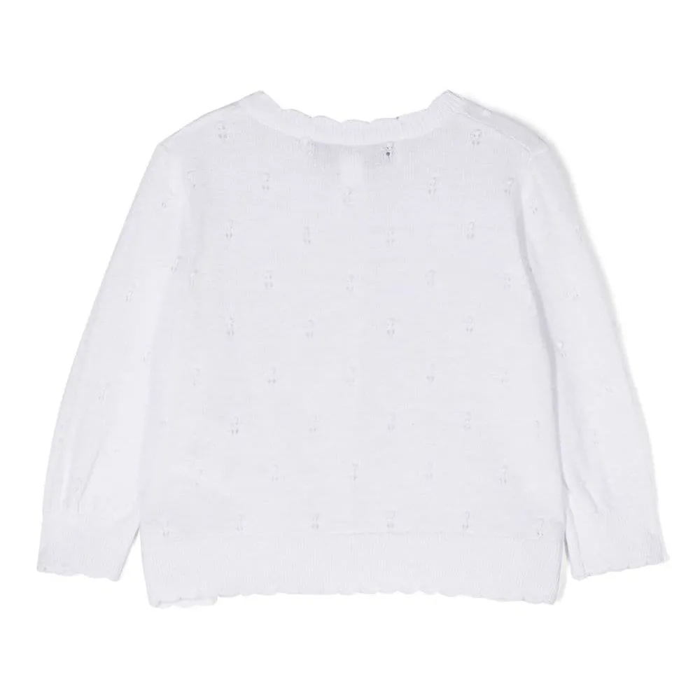 Tartine Et Chocolat Perforated Detailed Buttoned Cardigan