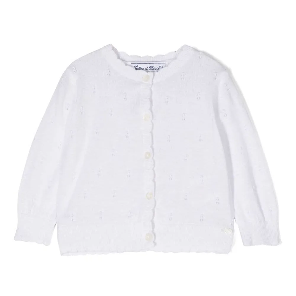 Tartine Et Chocolat Perforated Detailed Buttoned Cardigan