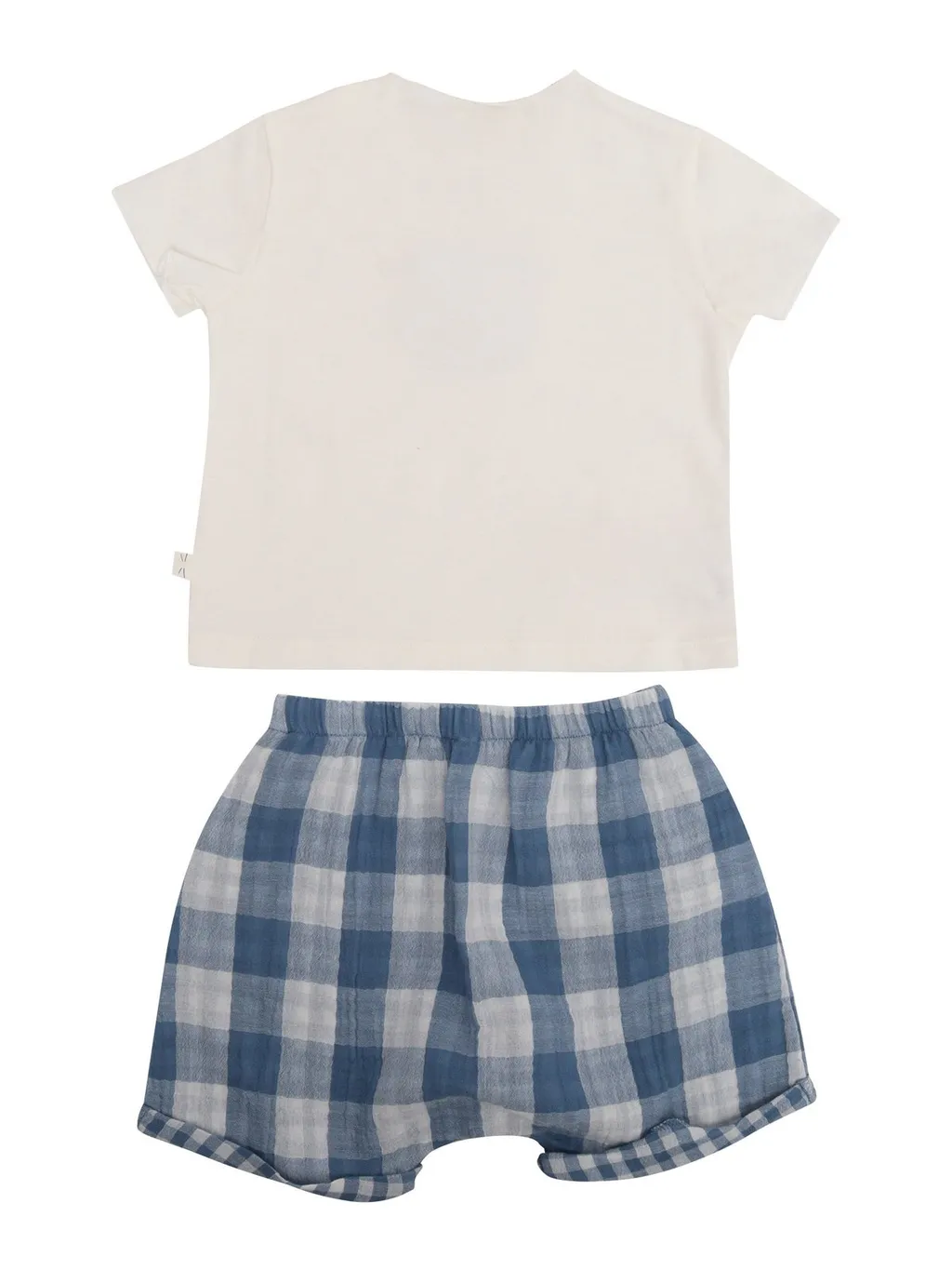 Teddy & Minou Checked Crewneckk Shorts Set