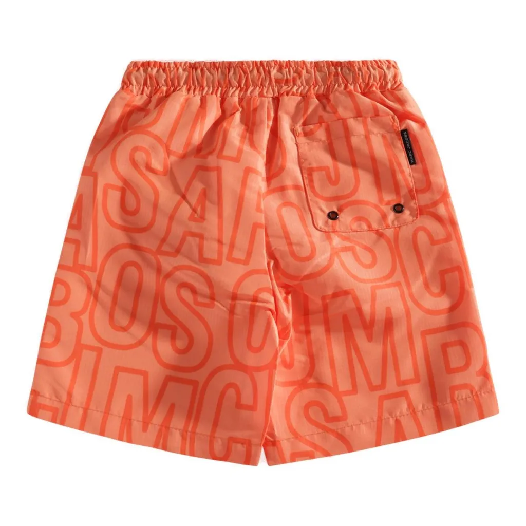 The Marc Jacobs Kids Logo-Print Drawstring Swim Shorts